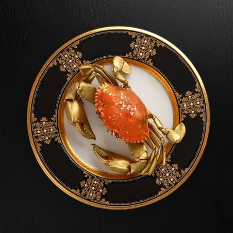 Đĩa tròn cỡ lớn đường kính 27,6cm sứ xương Nhật Bản | Evening Majesty 4818J - 59520 