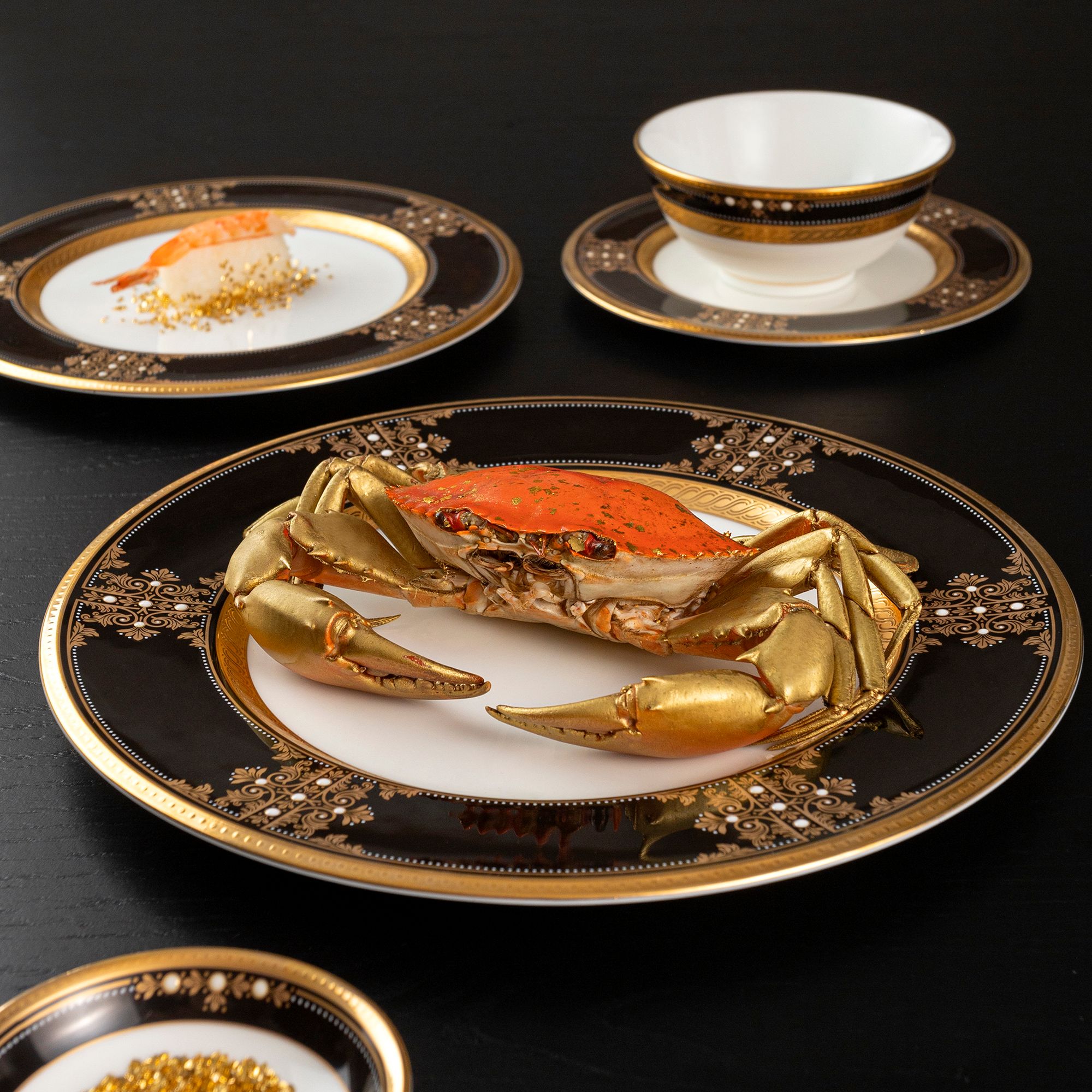  Đĩa tròn cỡ lớn đường kính 27,6cm sứ xương Nhật Bản | Evening Majesty 4818J - 59520 