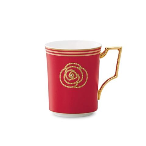  Cốc (ly) uống nước, cà phê (đặc biệt - Đỏ) 330ml sứ xương | Aidan Gold 4941-1L - T93655 