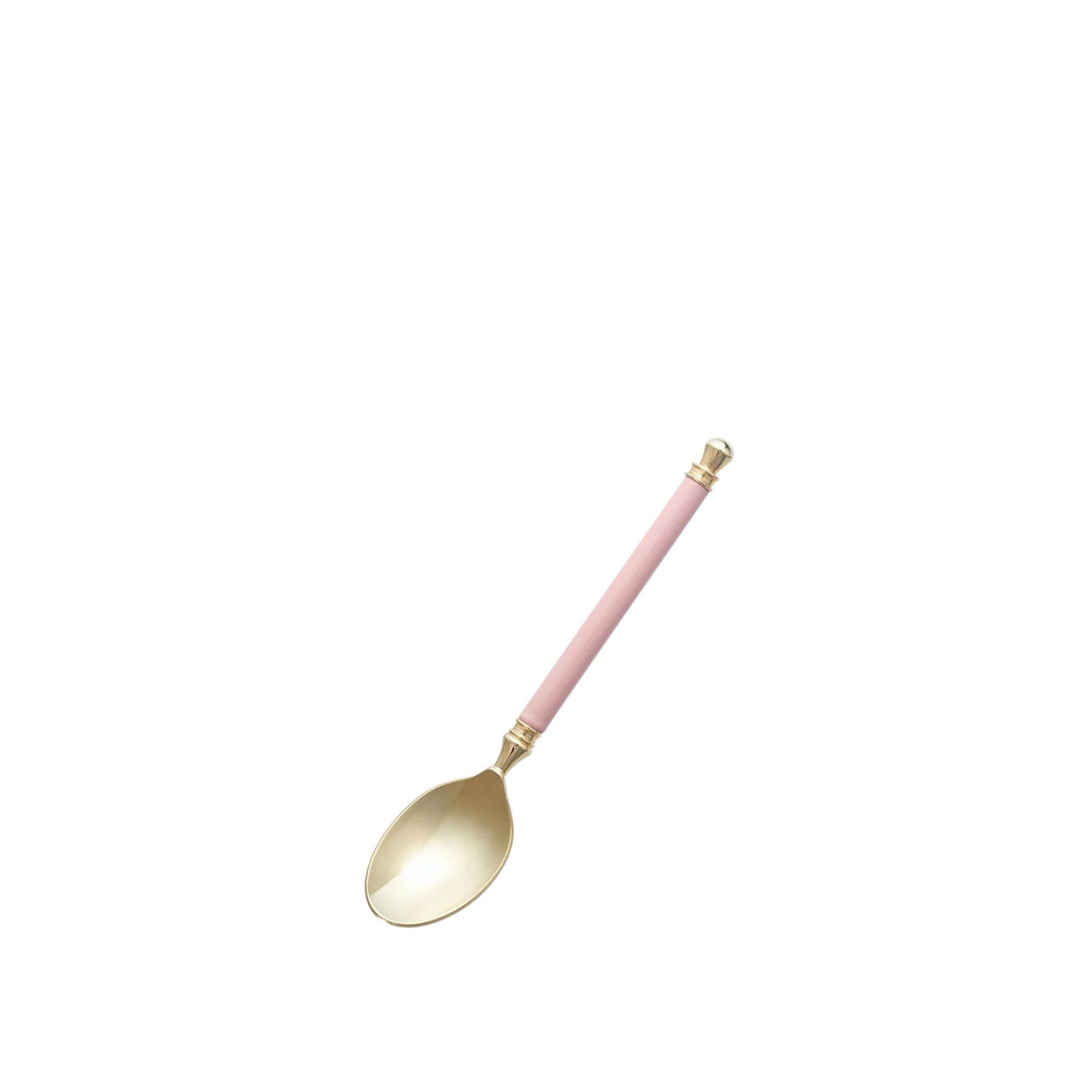 Thìa trà cán sứ màu hồng | Noritake ALH37 - 12Y 