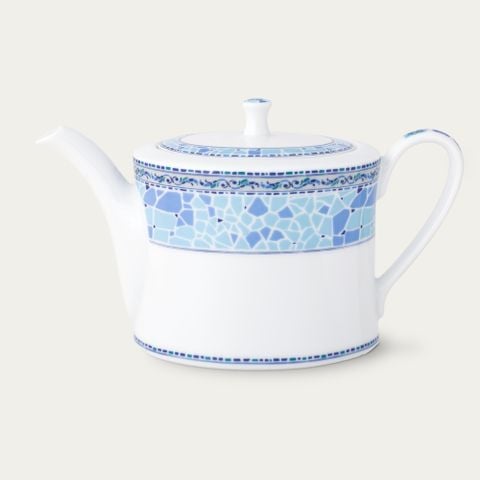  Ấm trà (bình trà) dung tích 1.075ml sứ trắng | Aegean Dreams 1740L - 91124 