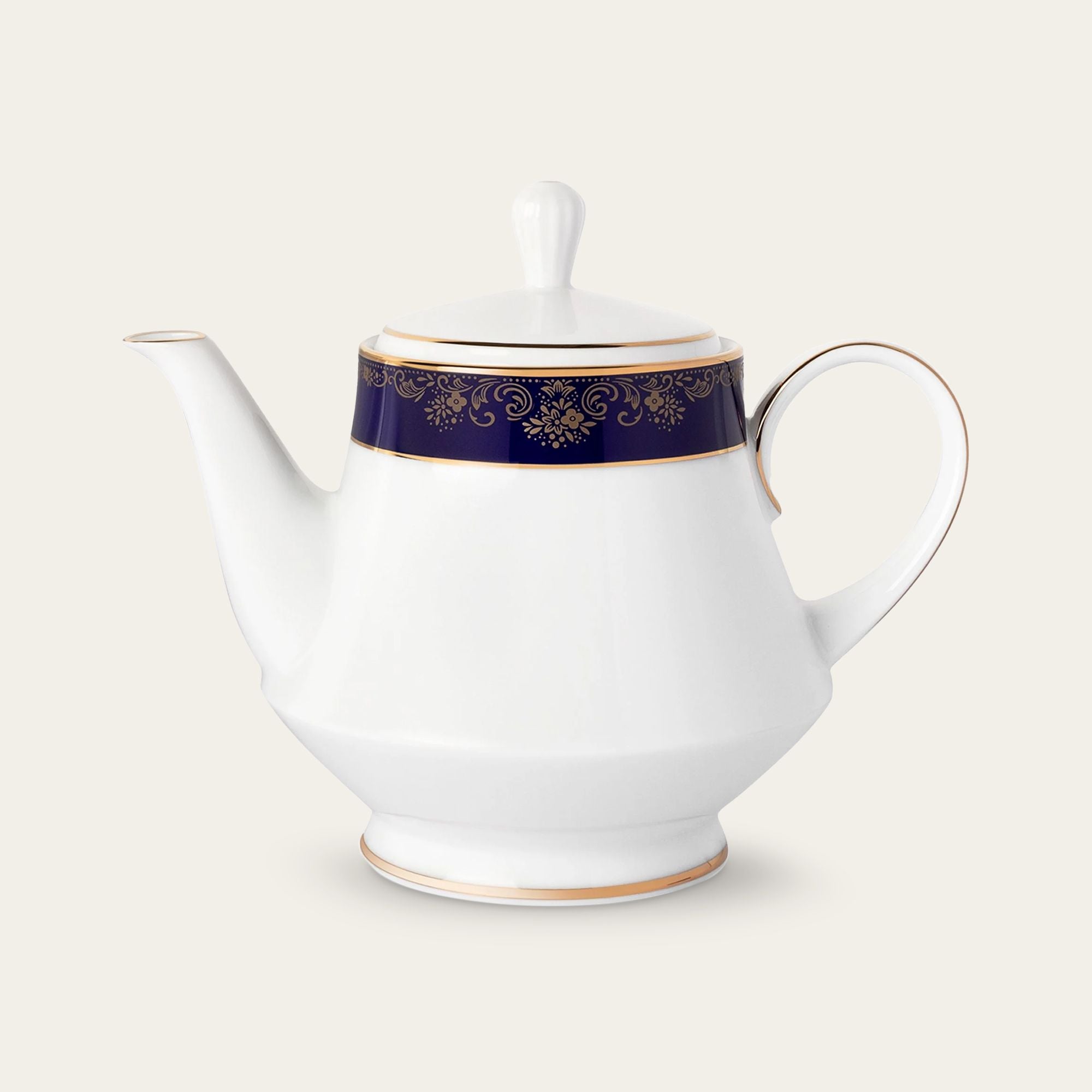  Ấm trà (bình trà) dung tích 1.200ml sứ trắng | Lazurite Gold 4399L - 91123 