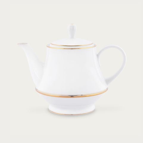  Ấm trà (bình trà) dung tích 1.200ml sứ trắng | Gloria L553L - 91123 