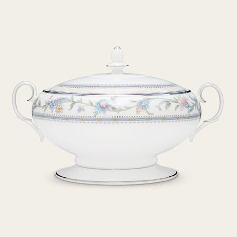  Âu cơm (thố cơm) có nắp dung tích 2.200ml sứ xương | Jardin Fleuri 4910L - 50729A 