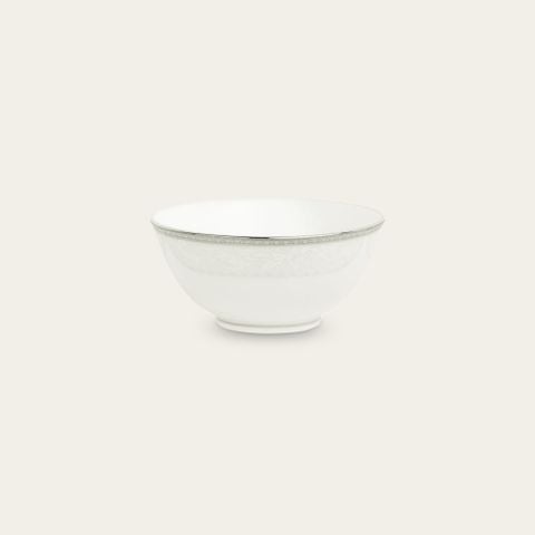  Bát (chén) 10,7cm dung tích 220ml đựng nước chấm, soup sứ trắng | Flanders Platinum 1715L - 91482 