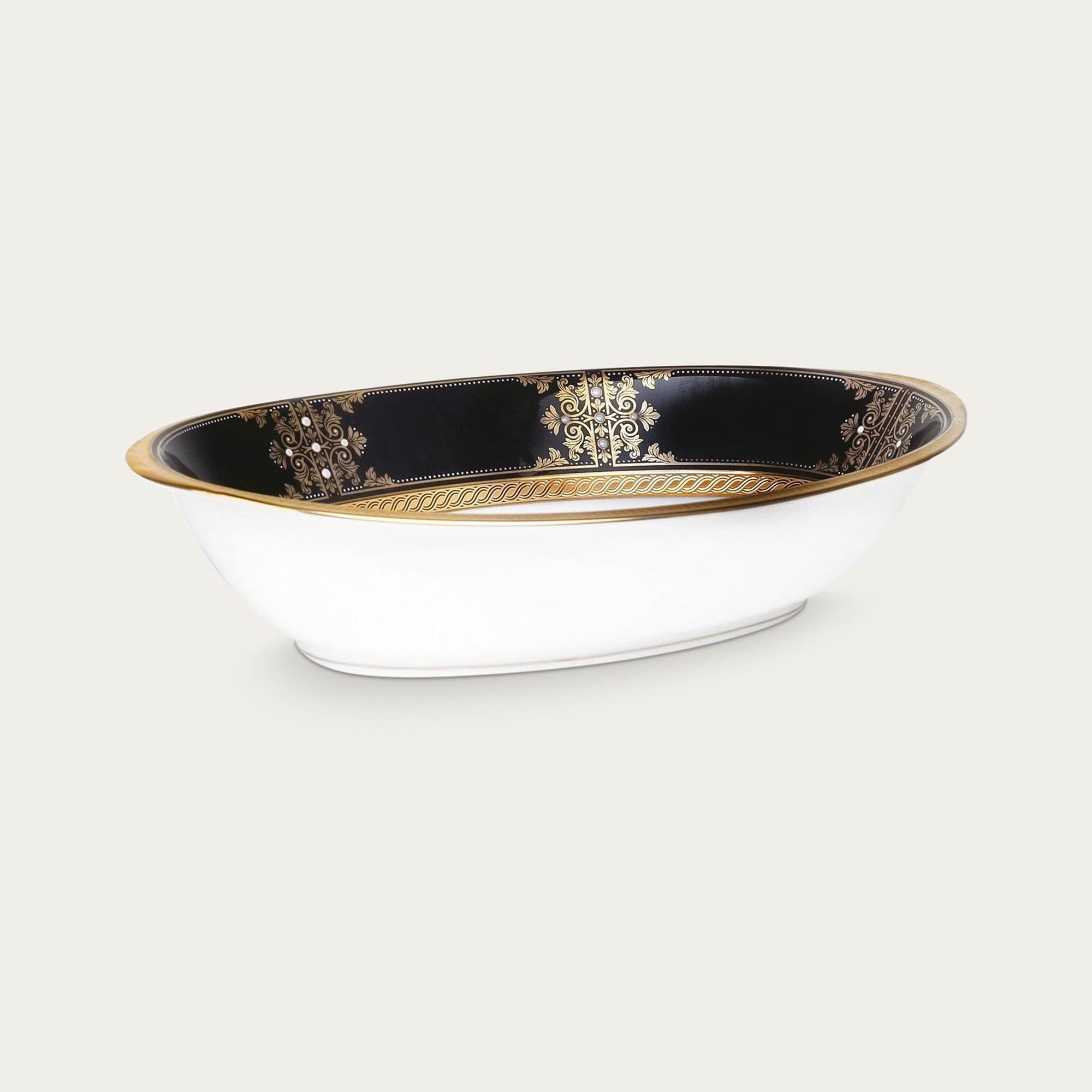  Bát canh (tô canh) Oval dài 25,8cm dung tích 950ml sứ xương Nhật Bản | Evening Majesty 4818J - 59538 