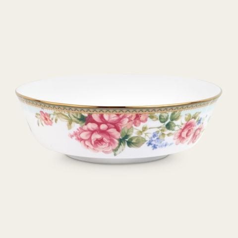  Bát canh (tô canh) tròn 22,7cm dung tích 1.600ml sứ trắng | Rosa Basket 1736L - 91908 
