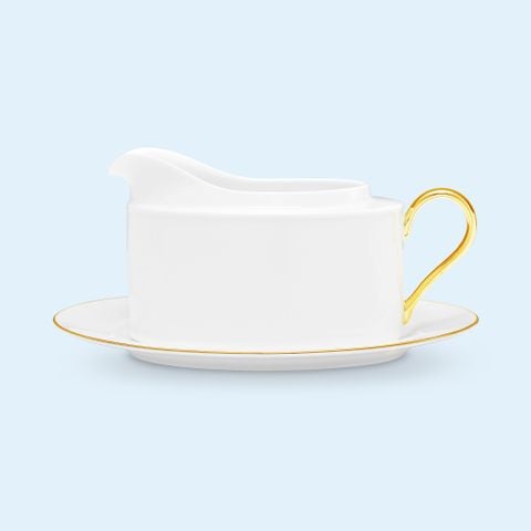  Bình (hũ) đựng nước xốt dung tích 660ml kèm đĩa lót sứ xương | Accompanist 4886L - 93641 