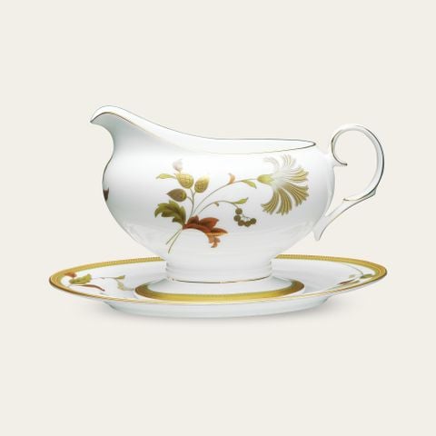  Bình (hũ) đựng nước xốt dung tích 670ml kèm đĩa lót sứ xương | Islay 4885L - 50741A 