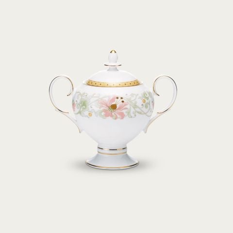  Bình (hũ) đường có nắp đậy dung tích 325ml sứ xương | Blooming Splendor 4892L - 50727A 