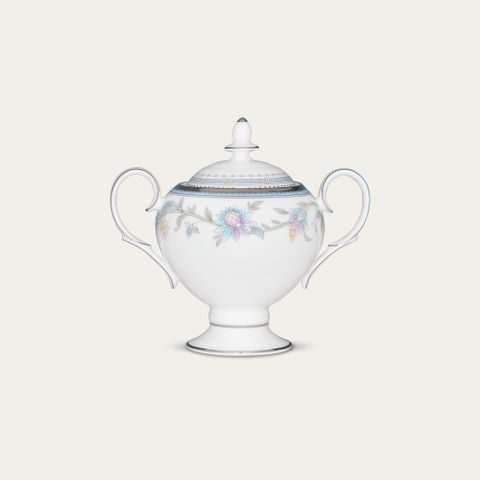  Bình (hũ) đường có nắp đậy dung tích 325ml sứ xương | Jardin Fleuri 4910L - 50727A 