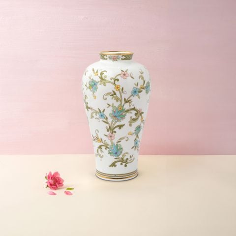  Bình hoa trang trí cao cấp 22cm sứ xương nhập khẩu Nhật Bản | Yoshino 9983J - T53924 