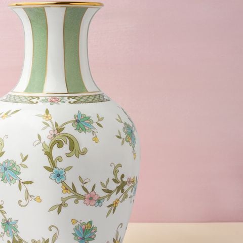  Bình hoa trang trí cao cấp 37cm sứ xương nhập khẩu Nhật Bản | Yoshino 9983J - T53828 