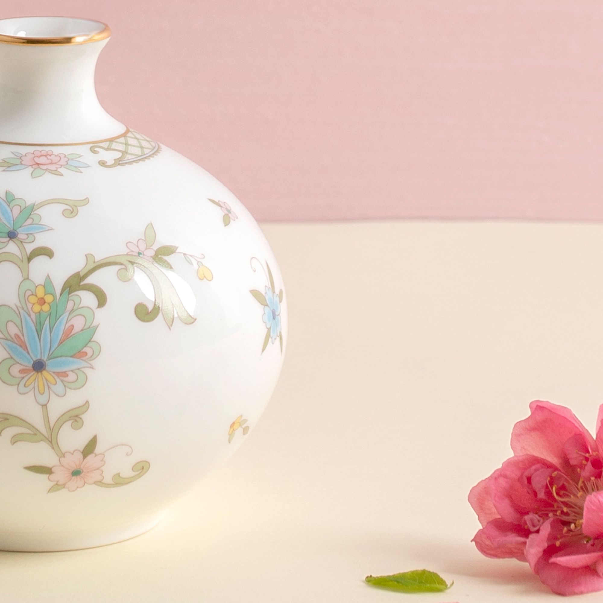  Bình hút lộc để bàn cao cấp 9cm sứ xương nhập khẩu Nhật Bản | Yoshino 9983J - T53844 
