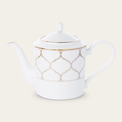  Ấm trà (bình trà) dung tích 1.500ml sứ trắng | Eternal Palace Gold 1728L - 91023 