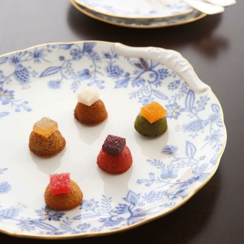  Đĩa bánh đặc biệt (party plate) dài 27,9cm sứ xương | Blue Sorrentino 4562L - 58119A 