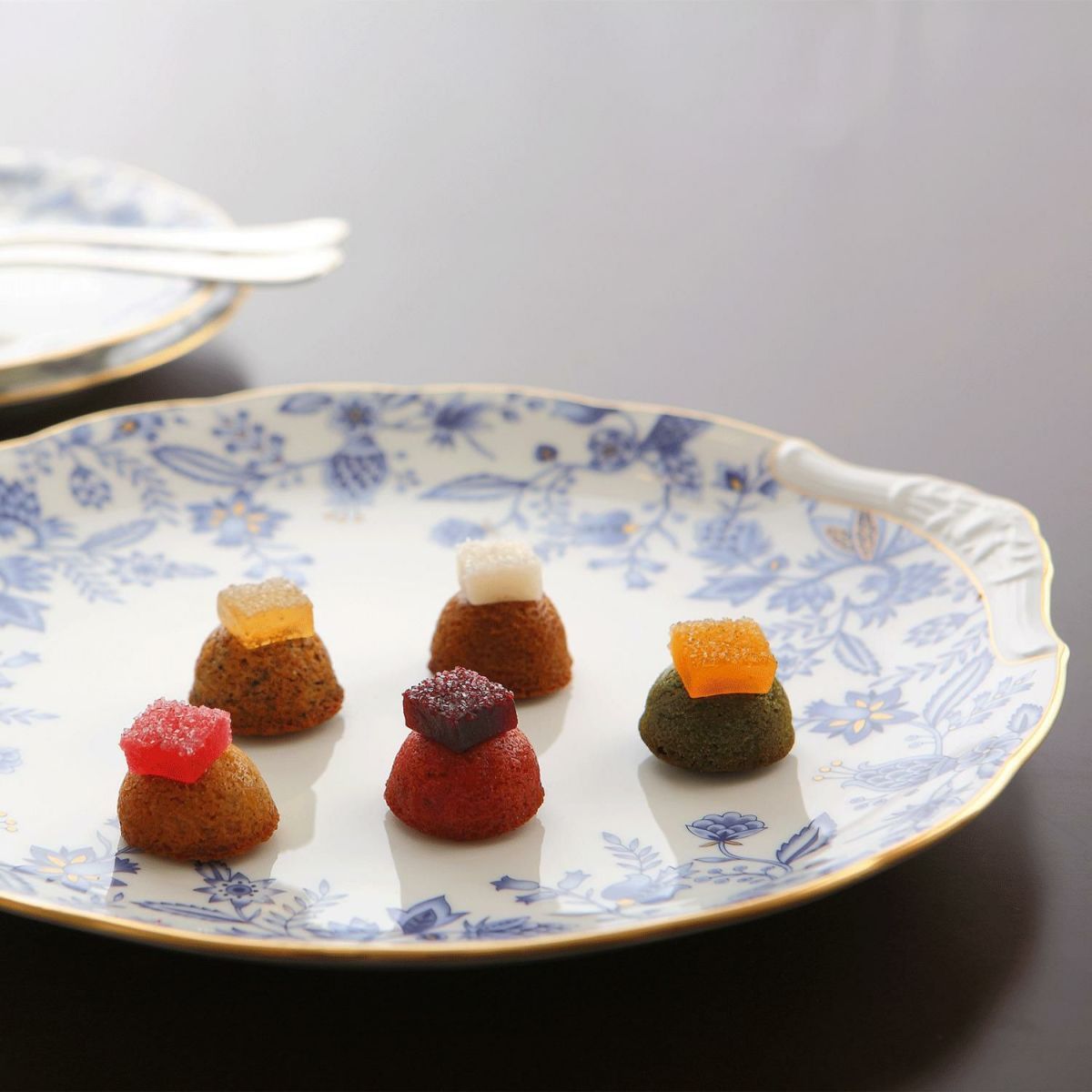  Đĩa bánh đặc biệt (party plate) dài 27,9cm sứ xương | Blue Sorrentino 4562L - 58119A 