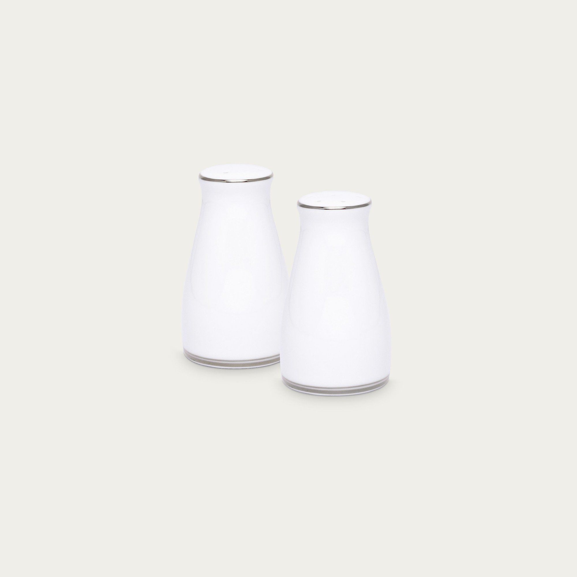  Bộ lọ đựng tiêu (3 lỗ) và muối (7 lỗ) cao 8,6cm sứ trắng | Galaxy L554L - 919710 