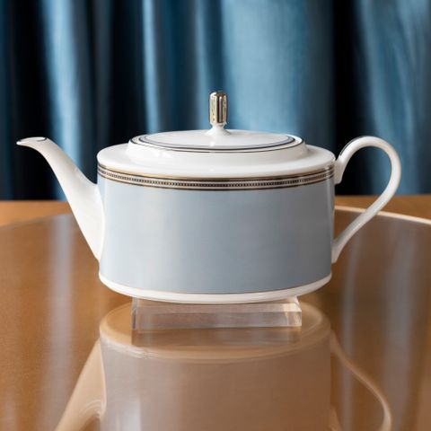  Bộ ấm chén uống trà (ấm 1.250ml, chén 245ml) 15 món sứ xương | Bogart Platinum 4958L - T017A 