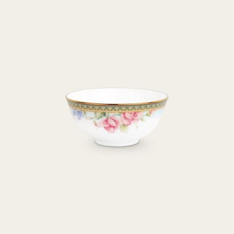  Bát (chén) 10,7cm dung tích 220ml đựng nước chấm, soup sứ trắng | Rosa Basket 1736L - 91482 