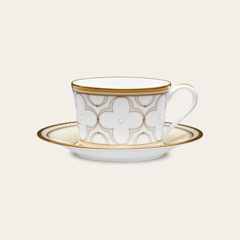  Chén trà (tách trà) dung tích 245ml kèm đĩa lót sứ xương | Trefolio Gold 4945L - T93686 