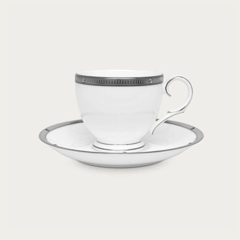  Chén trà (tách trà) dung tích 250ml kèm đĩa lót sứ xương | Rochelle Platinum 4795L - T50788A 