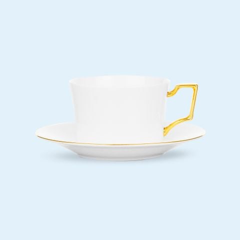 Chén trà (tách trà) dung tích 240ml kèm đĩa lót sứ xương | Accompanist 4886L - T93687 