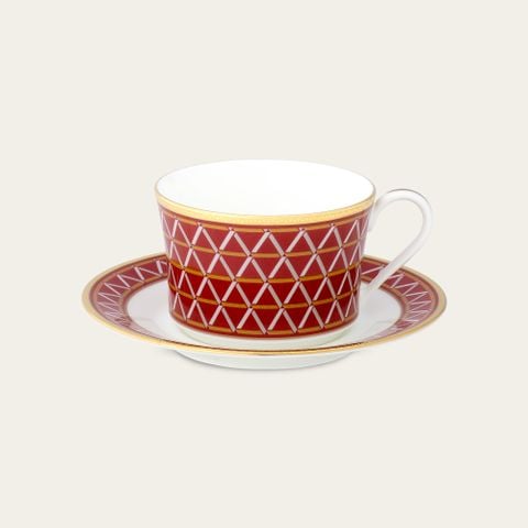  Chén trà (tách trà) dung tích 245ml kèm đĩa lót sứ xương | Crochet 4966L - T93686 