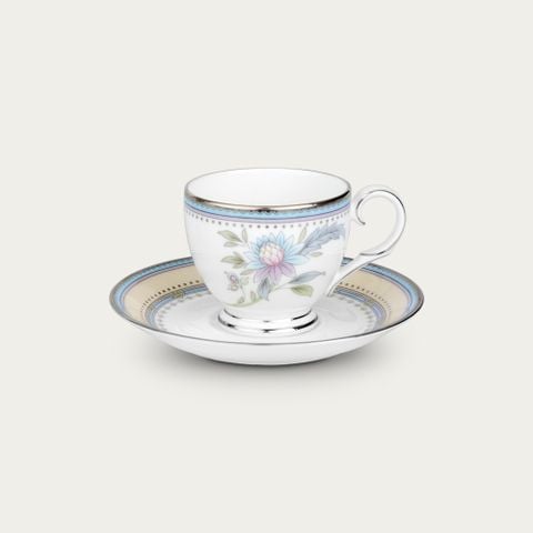  Chén trà (tách trà) nhỏ dung tích 105ml kèm đĩa lót sứ xương | Jardin Fleuri 4910L - T50792A 
