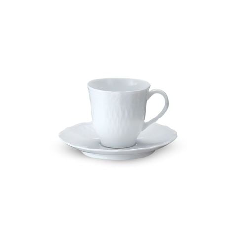  Chén trà (tách trà) nhỏ dung tích 75ml kèm đĩa lót sứ trắng cao cấp | Cher Blanc 1655L - T94892 