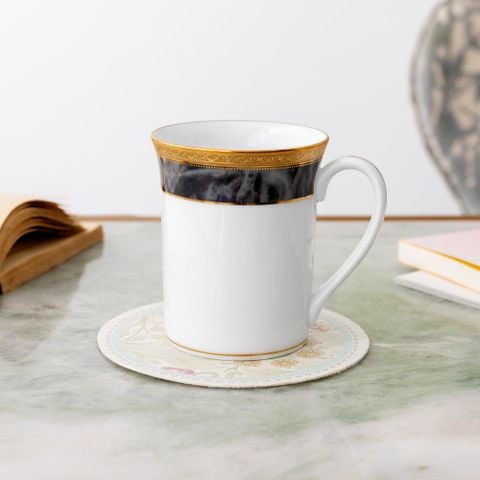  Cốc (ly) uống nước, cà phê dung tích 310ml sứ trắng | Majestic Vase M-167L - T91332K 
