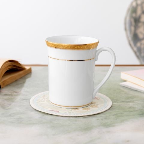 Cốc (ly) uống nước, cà phê dung tích 310ml sứ trắng | Majestic Vase M-163L - T91332K 