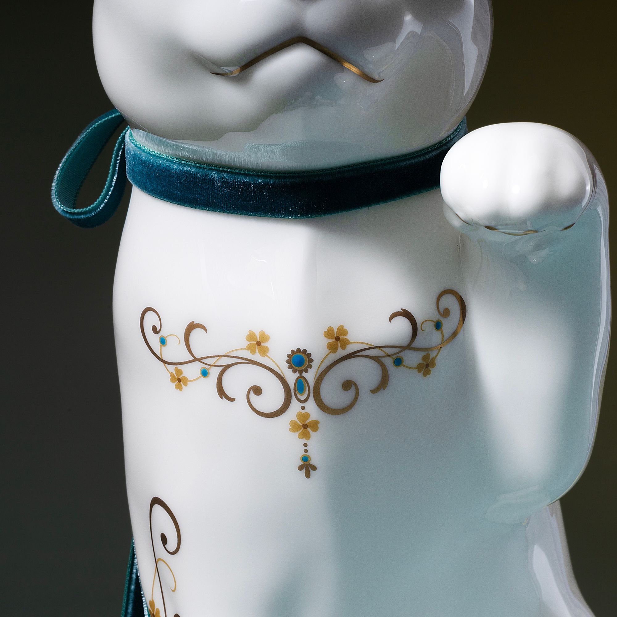  Tượng sứ mèo may mắn cao 26,3cm sứ xương cao cấp Nhật Bản | Fortune Cat AC452 - T54550 