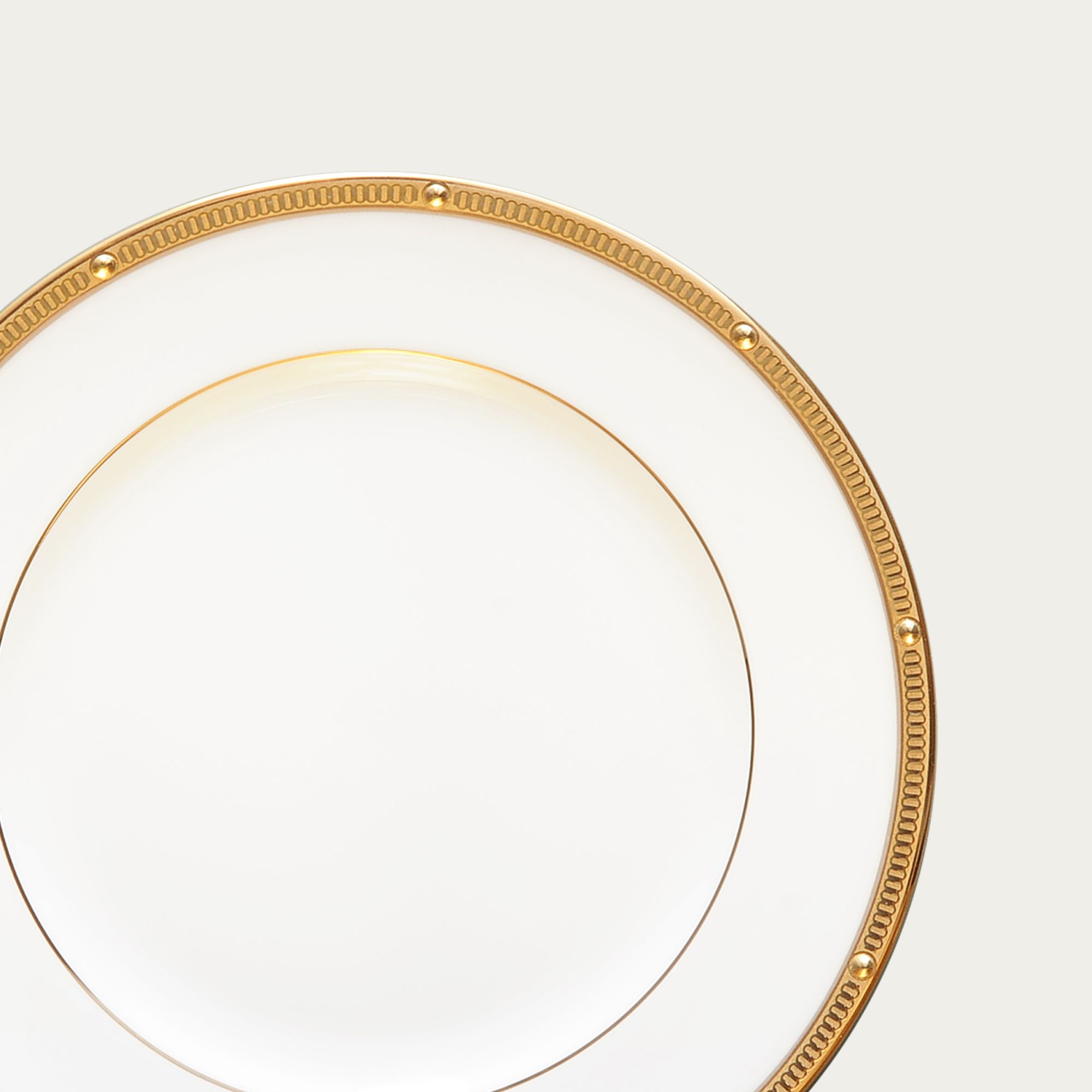  Đĩa tròn cỡ nhỏ đường kính 16,7cm lót bát (chén) cơm sứ xương | Rochelle Gold 4796L - 97212 