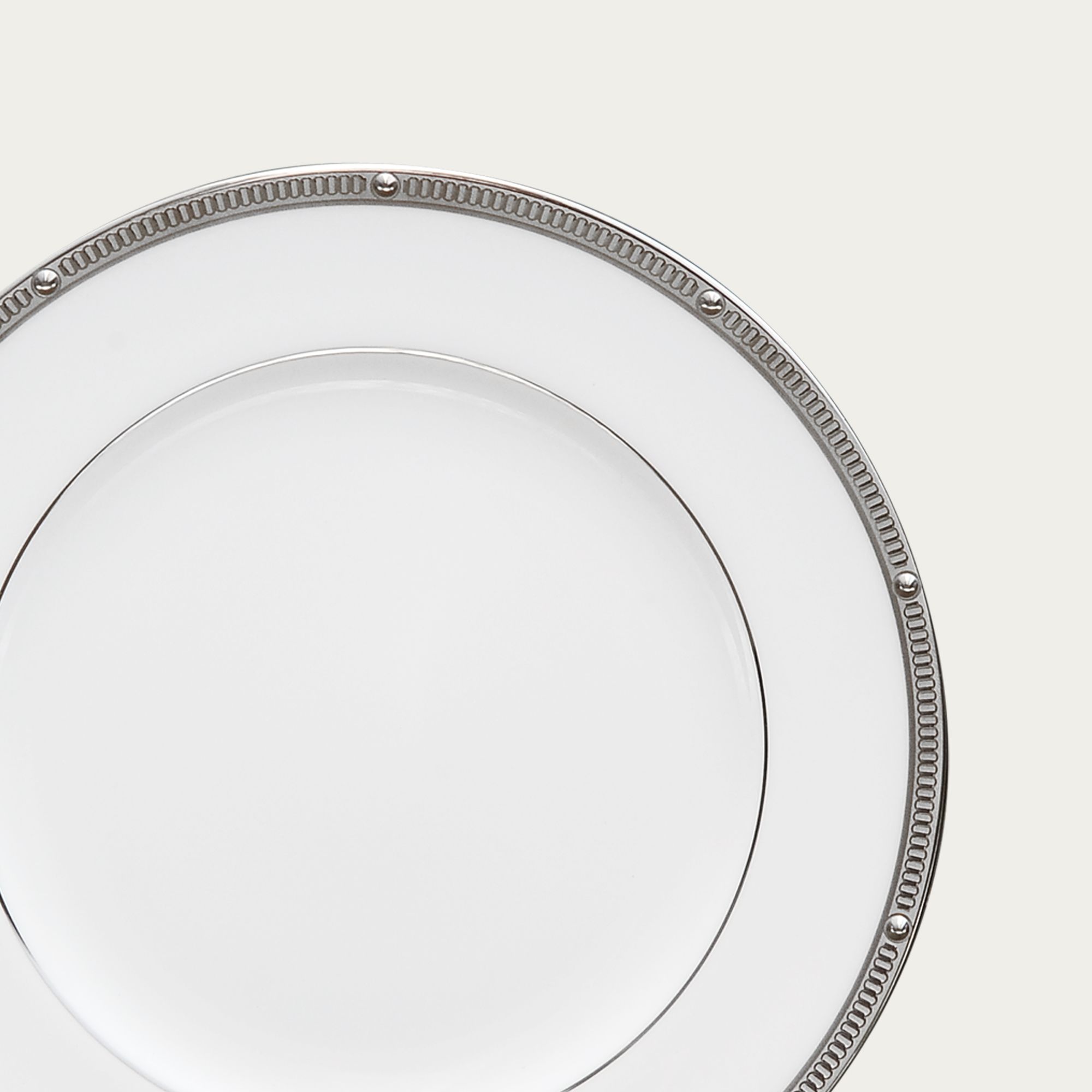  Đĩa tròn cỡ nhỏ đường kính 16,7cm lót bát (chén) cơm sứ xương | Rochelle Platinum 4795L - 97212 