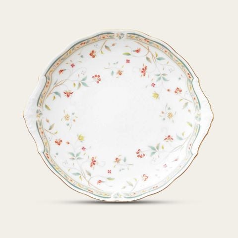  Đĩa bánh đặc biệt (party plate) dài 27,9cm sứ xương | Hana Sarasa 4409L - 58119A 