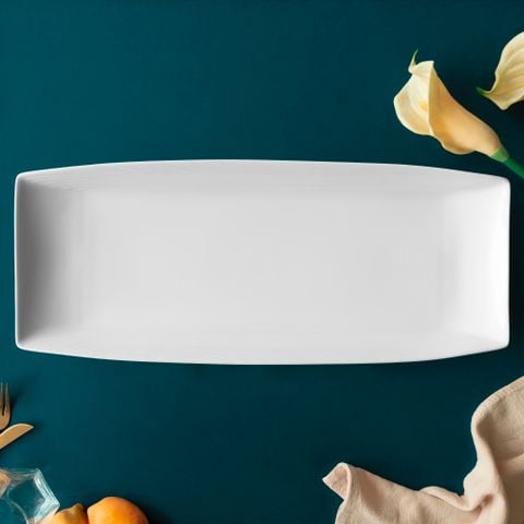  Đĩa Buffet hình chữ nhật (XXL) dài 45,8cm sứ xương | Conjunto 4943L - 93900 