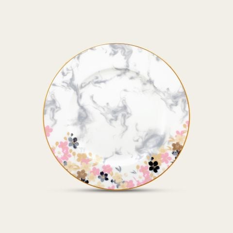  Đĩa tròn cỡ vừa đường kính 23,4cm sứ xương | Moonlit Blossoms 4969L - 97216 