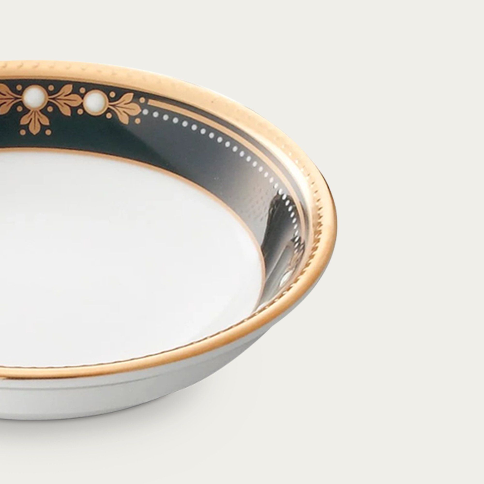  Đĩa tròn 9,5cm đựng nước chấm, gia vị sứ xương Nhật Bản | Evening Majesty 4818J - 59714 
