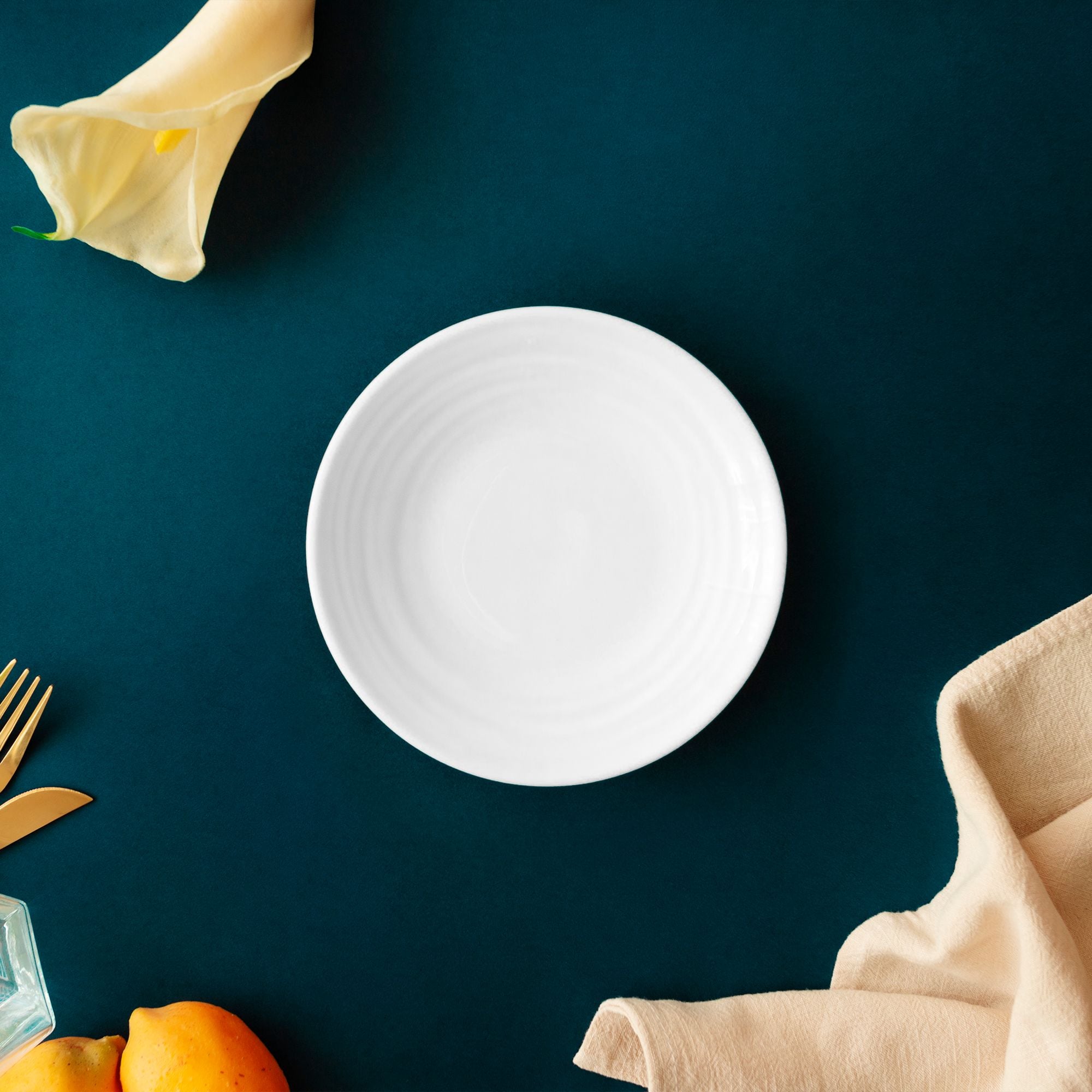  Đĩa tròn 10,3cm đựng nước chấm, gia vị sứ xương | Conjunto 4943L - 93919 