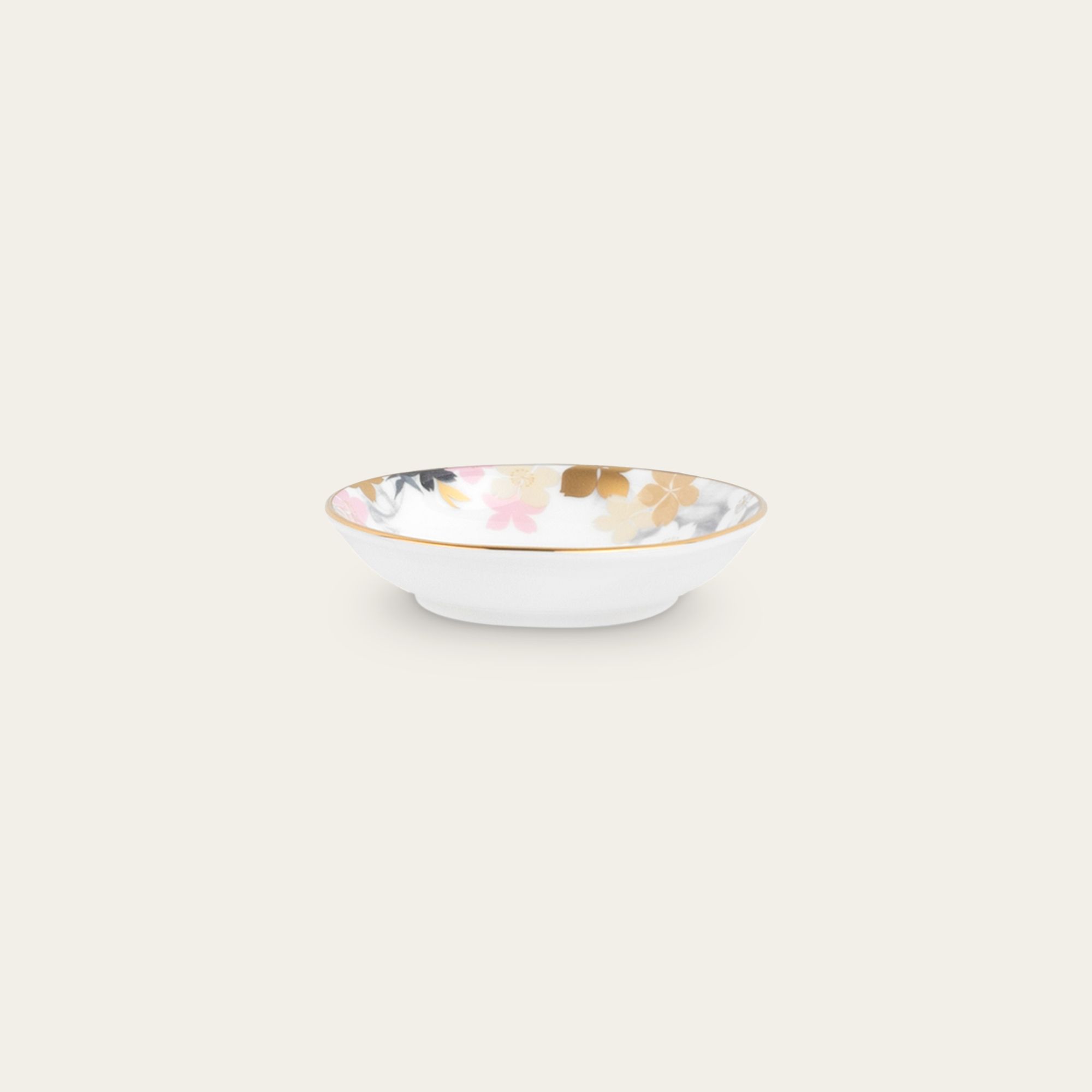  Đĩa tròn 9,7cm đựng nước chấm, gia vị sứ xương | Moonlit Blossoms 4969L - 59714A 
