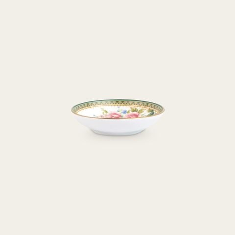  Đĩa tròn 9,8cm đựng nước chấm, gia vị sứ trắng |Rosa Basket 1736L - 91419 