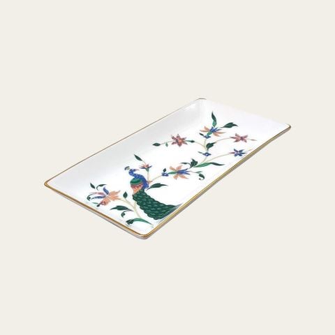  Đĩa hình chữ nhật dài 24cm sứ trắng | Bountiful Garden M-667L - T91148K 