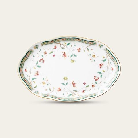  Đĩa hình đám mây dài 23,3cm sứ xương | Hana Sarasa 4409L - 97246 