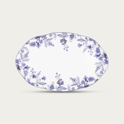  Đĩa hình đám mây dài 23,3cm sứ xương | Blue Sorrentino 4562L - 97246 