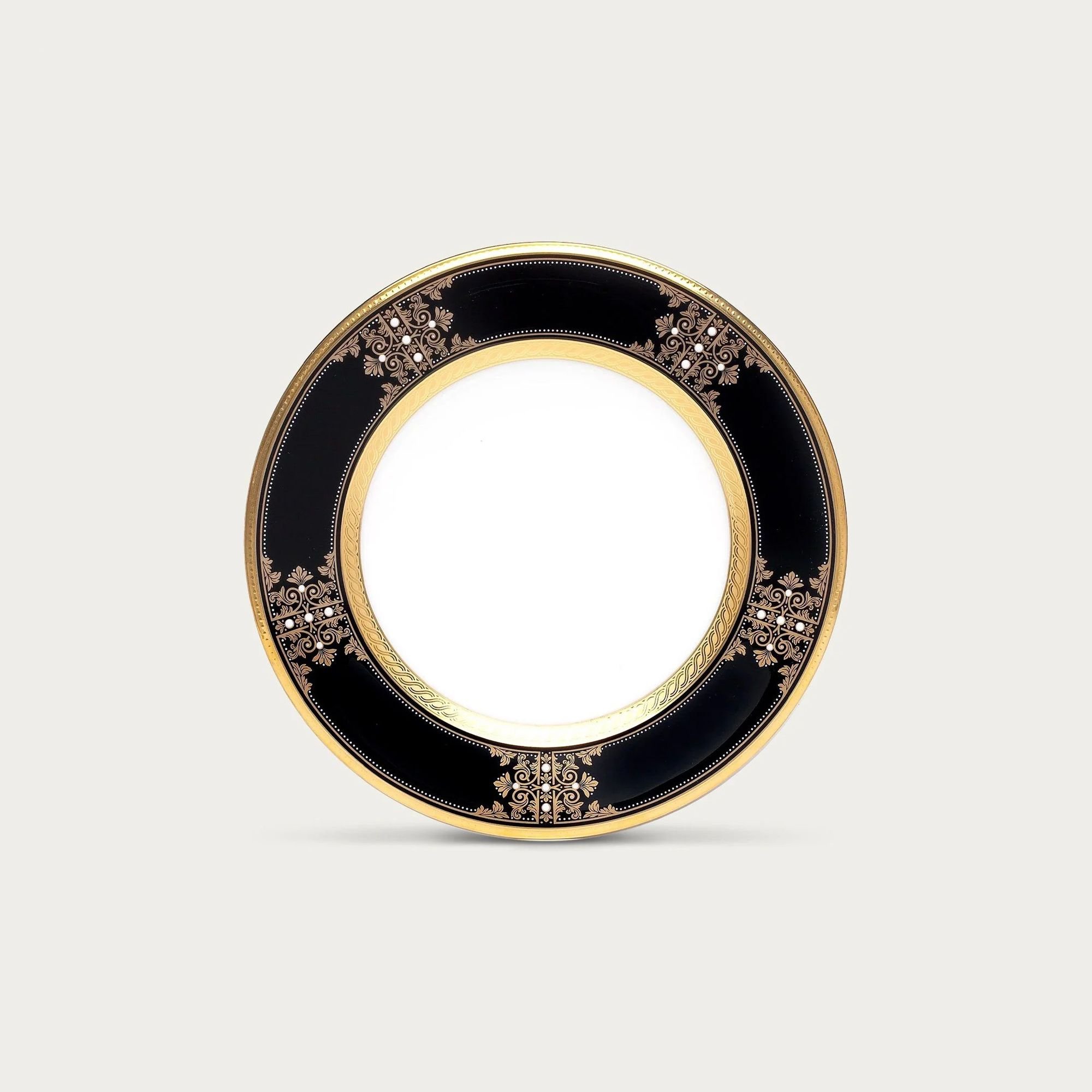  Đĩa tròn cỡ nhỏ đường kính 17,2cm lót bát (chén) cơm sứ xương Nhật Bản | Evening Majesty 4818J - 59512 