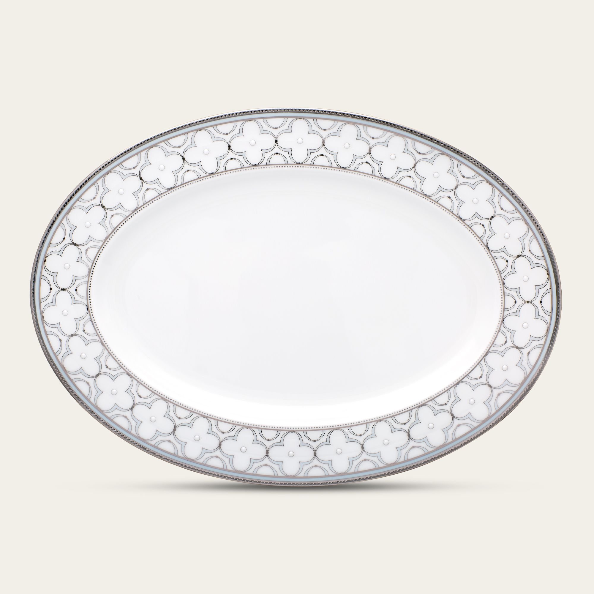  Đĩa Oval cỡ nhỏ (SM) dài 31,2cm sứ xương | Trefolio Platinum 4957L - 97245 