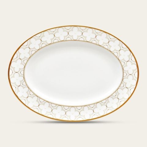  Đĩa Oval cỡ nhỏ (SM) dài 31,2cm sứ xương | Trefolio Gold 4945L - 97245 