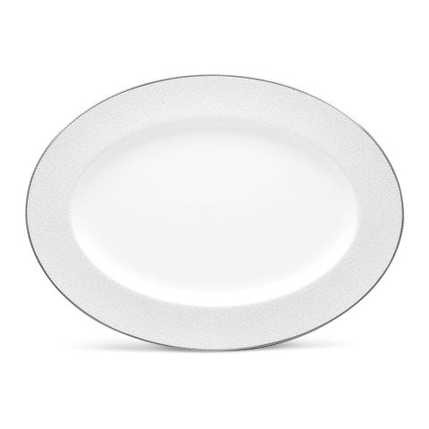  Đĩa Oval cỡ nhỏ (SM) dài 31,2cm sứ xương | Broome Street 4913L - 97245 