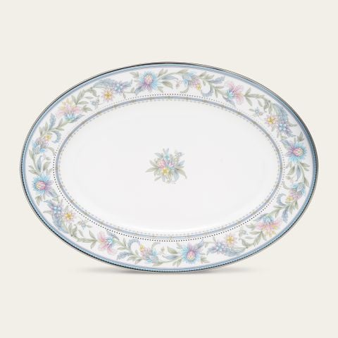  Đĩa Oval cỡ nhỏ (SM) dài 31,2cm sứ xương | Jardin Fleuri 4910L - 97245 